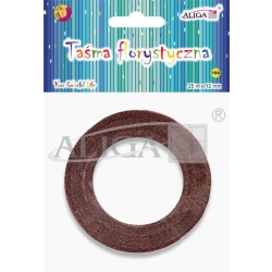 Taśma florystyczna  brązowa 12mm x 25m / MT-1238